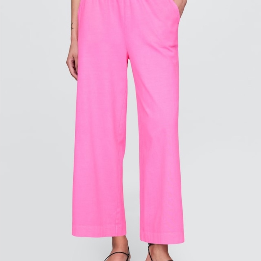 Gap Pink Wide-Leg Pants